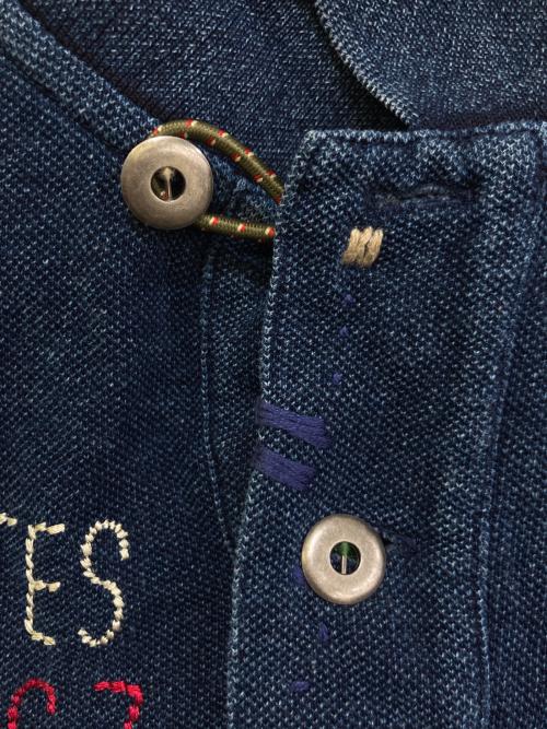 POLO RALPH LAUREN（ポロ・ラルフローレン）POLO RALPH LAUREN (ポロ・ラルフローレン) 鹿の子ポロシャツ ブルー サイズ:XLの古着・服飾アイテム