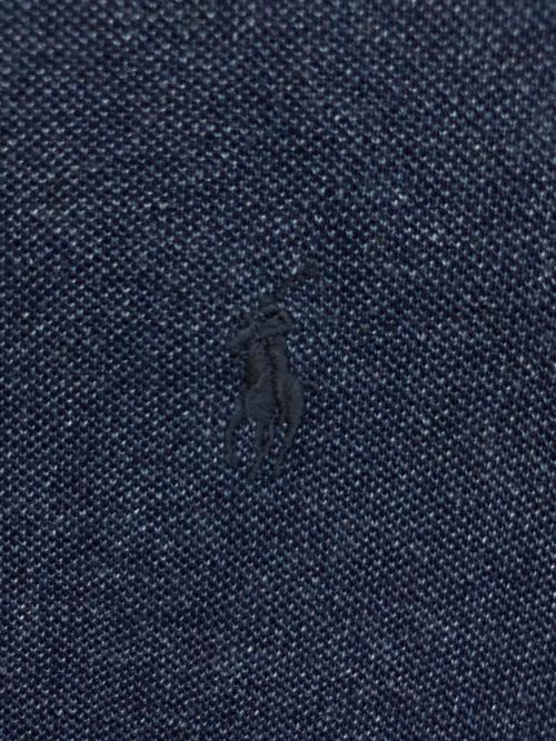 POLO RALPH LAUREN（ポロ・ラルフローレン）POLO RALPH LAUREN (ポロ・ラルフローレン) 鹿の子ポロシャツ ブルー サイズ:XLの古着・服飾アイテム