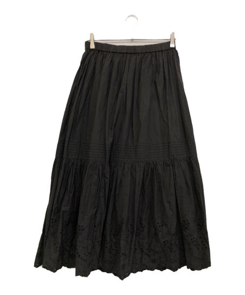 Spick and Span（スピック＆スパン）Spick and Span (スピック＆スパン) エンブロイダリーレーススカート　23060200903630 ブラック サイズ:38 未使用品の古着・服飾アイテム