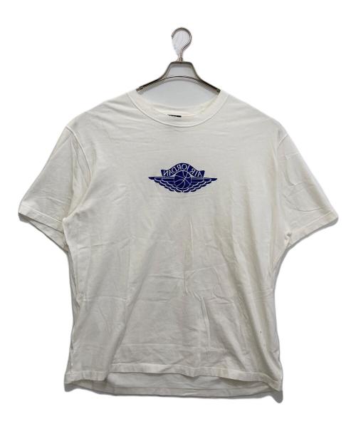 JORDAN BRAND（ジョーダン ブランド）JORDAN BRAND (ジョーダン ブランド) M J RARE AIR WSH 85 SS CREW SAIL/DEEP ROYAL　IB3130-133 ホワイト サイズ:XXLの古着・服飾アイテム