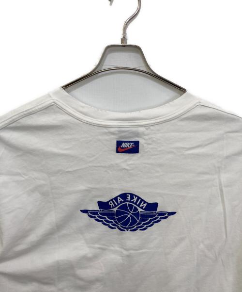 JORDAN BRAND（ジョーダン ブランド）JORDAN BRAND (ジョーダン ブランド) M J RARE AIR WSH 85 SS CREW SAIL/DEEP ROYAL　IB3130-133 ホワイト サイズ:XXLの古着・服飾アイテム