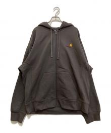 Carhartt WIP（カーハート ワーク イン プログレス）の古着「HOODED AMERICAN SCRIPT JACKET」｜グレー