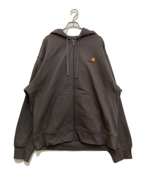 Carhartt WIP（カーハート ワーク イン プログレス）Carhartt WIP (カーハート ワーク イン プログレス) HOODED AMERICAN SCRIPT JACKET グレー サイズ:XL 未使用品の古着・服飾アイテム