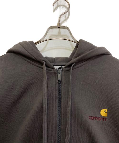 Carhartt WIP（カーハート ワーク イン プログレス）Carhartt WIP (カーハート ワーク イン プログレス) HOODED AMERICAN SCRIPT JACKET グレー サイズ:XL 未使用品の古着・服飾アイテム