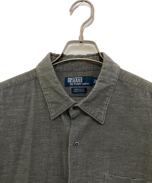 POLO RALPH LAUREN（ポロ・ラルフローレン）POLO RALPH LAUREN (ポロ・ラルフローレン) MARLOWE/コーデュロイシャツ　HS-RL-KA-3652 グレー サイズ:LLの古着・服飾アイテム