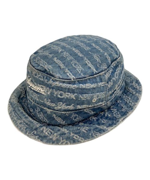 SUPREME（シュプリーム）SUPREME (シュプリーム) Multi Type Jacquard Denim Crusher インディゴ サイズ:SMの古着・服飾アイテム