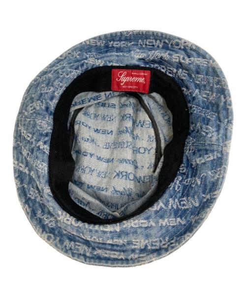 SUPREME（シュプリーム）SUPREME (シュプリーム) Multi Type Jacquard Denim Crusher インディゴ サイズ:SMの古着・服飾アイテム