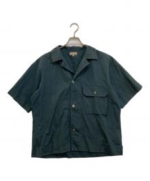 MARGARET HOWELL（マーガレットハウエル）の古着「COTTON LINEN POPLIN」｜ネイビー