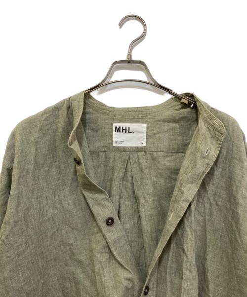 MHL（マーガレットハウエル）MHL (マーガレットハウエル) COTTON LINEN CHAMBRAY グリーン サイズ:Mの古着・服飾アイテム