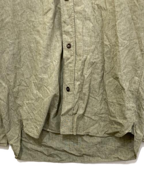 MHL（マーガレットハウエル）MHL (マーガレットハウエル) COTTON LINEN CHAMBRAY グリーン サイズ:Mの古着・服飾アイテム