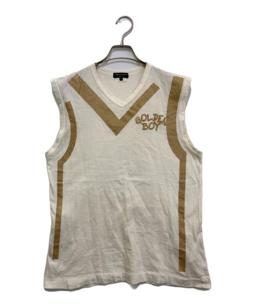 COMME des GARCONS HOMME PLUS（コムデギャルソンオムプリュス）COMME des GARCONS HOMME PLUS (コムデギャルソンオムプリュス) GOLDEN BOY ノースリーブカットソー　PS-T065 ホワイト サイズ:Sの古着・服飾アイテム