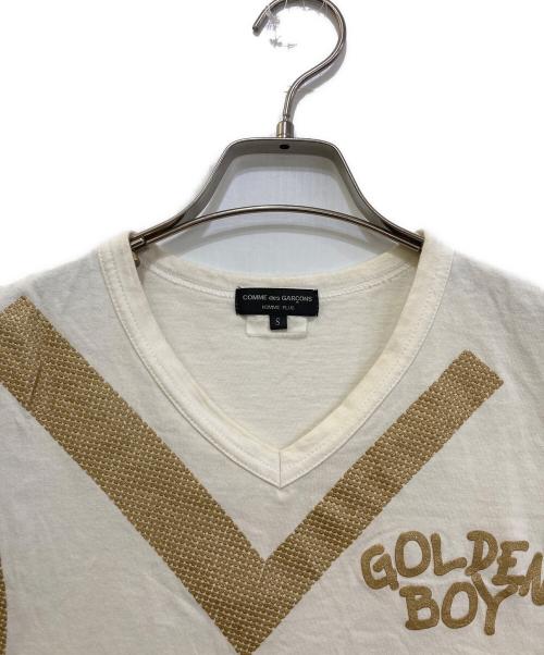 COMME des GARCONS HOMME PLUS（コムデギャルソンオムプリュス）COMME des GARCONS HOMME PLUS (コムデギャルソンオムプリュス) GOLDEN BOY ノースリーブカットソー　PS-T065 ホワイト サイズ:Sの古着・服飾アイテム