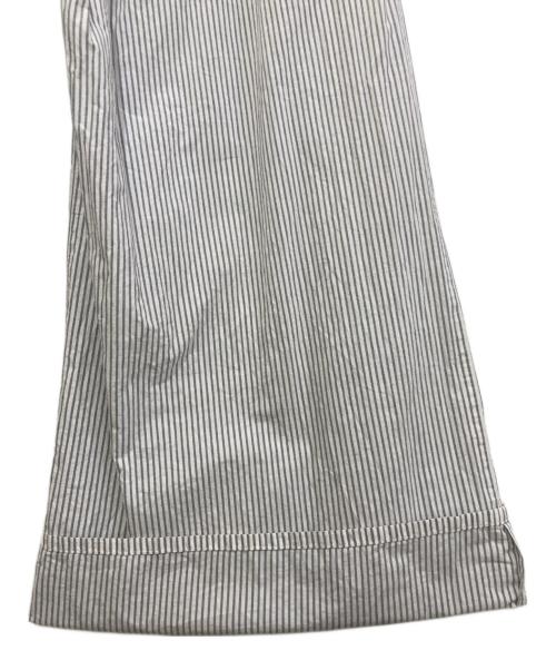 MM6 Maison Margiela（エムエムシックスメゾンマルジェラ）MM6 Maison Margiela (エムエムシックスメゾンマルジェラ) ワイドストライプパンツ ホワイト×グレー サイズ:40の古着・服飾アイテム