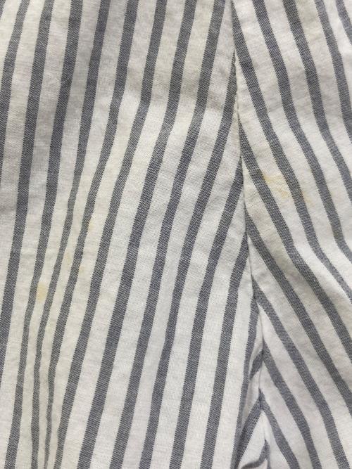 MM6 Maison Margiela（エムエムシックスメゾンマルジェラ）MM6 Maison Margiela (エムエムシックスメゾンマルジェラ) ワイドストライプパンツ ホワイト×グレー サイズ:40の古着・服飾アイテム