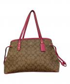 COACHコーチ）の古着「シグネチャー トートバッグ　F57842」｜ブラウン