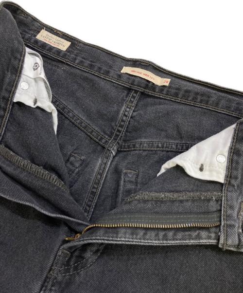 LEVI'S（リーバイス）LEVI'S (リーバイス) RIBCAGE WIDE LEG BLACK DENIM ブラック サイズ:28/30の古着・服飾アイテム