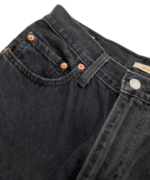 LEVI'S（リーバイス）LEVI'S (リーバイス) RIBCAGE WIDE LEG BLACK DENIM ブラック サイズ:28/30の古着・服飾アイテム