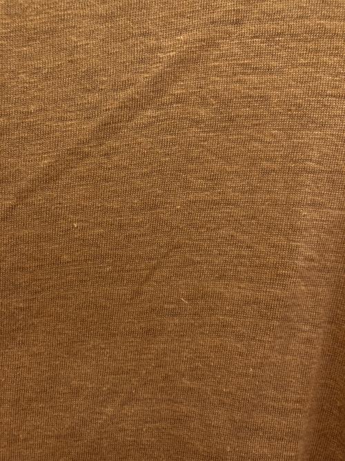 45R（フォーティファイブ・アール）45R (フォーティファイブ・アール) リネン天竺 カラービッグノースリーブTシャツ ブラウン サイズ:2の古着・服飾アイテム