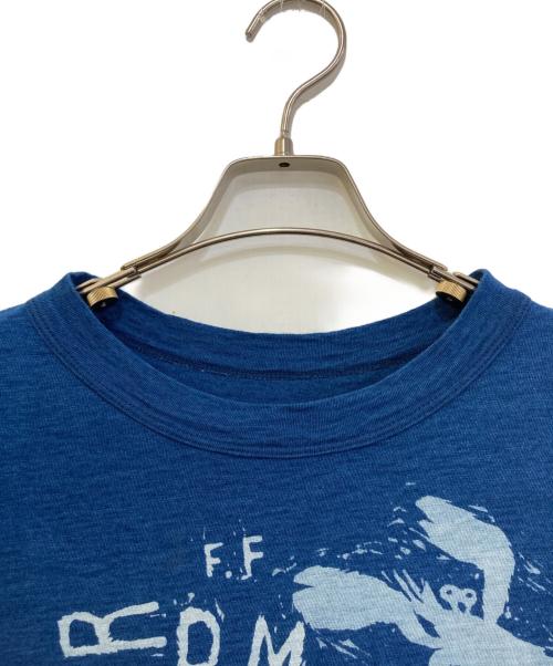 45R（フォーティファイブ・アール）45R (フォーティファイブ・アール) インディゴ染めTシャツ ブルー サイズ:3の古着・服飾アイテム