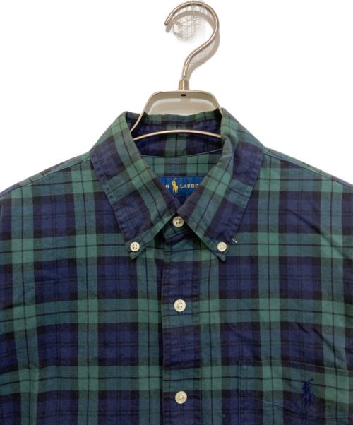 RALPH LAUREN（ラルフローレン）RALPH LAUREN (ラルフローレン) ブラックウォッチ柄チェックシャツ グリーン サイズ:Mの古着・服飾アイテム