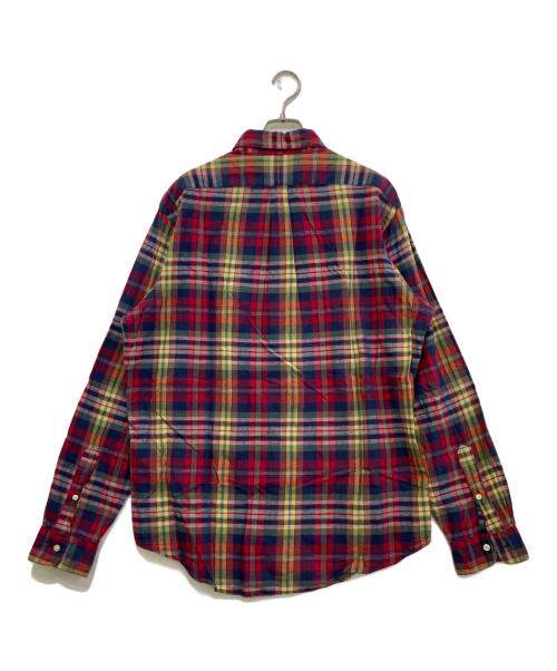 POLO RALPH LAUREN（ポロ・ラルフローレン）POLO RALPH LAUREN (ポロ・ラルフローレン) Indian Madras Check B.D. shirt レッド サイズ:Lの古着・服飾アイテム