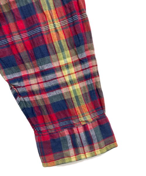 POLO RALPH LAUREN（ポロ・ラルフローレン）POLO RALPH LAUREN (ポロ・ラルフローレン) Indian Madras Check B.D. shirt レッド サイズ:Lの古着・服飾アイテム