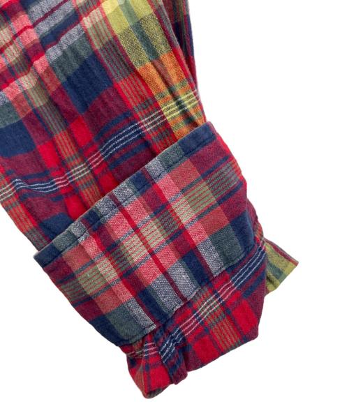 POLO RALPH LAUREN（ポロ・ラルフローレン）POLO RALPH LAUREN (ポロ・ラルフローレン) Indian Madras Check B.D. shirt レッド サイズ:Lの古着・服飾アイテム