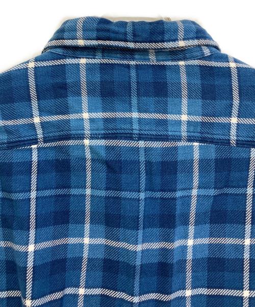 POLO RALPH LAUREN（ポロ・ラルフローレン）POLO RALPH LAUREN (ポロ・ラルフローレン) indigo classic/チェックネルシャツ ブルー サイズ:Mの古着・服飾アイテム