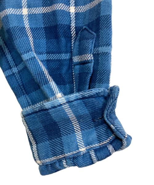 POLO RALPH LAUREN（ポロ・ラルフローレン）POLO RALPH LAUREN (ポロ・ラルフローレン) indigo classic/チェックネルシャツ ブルー サイズ:Mの古着・服飾アイテム