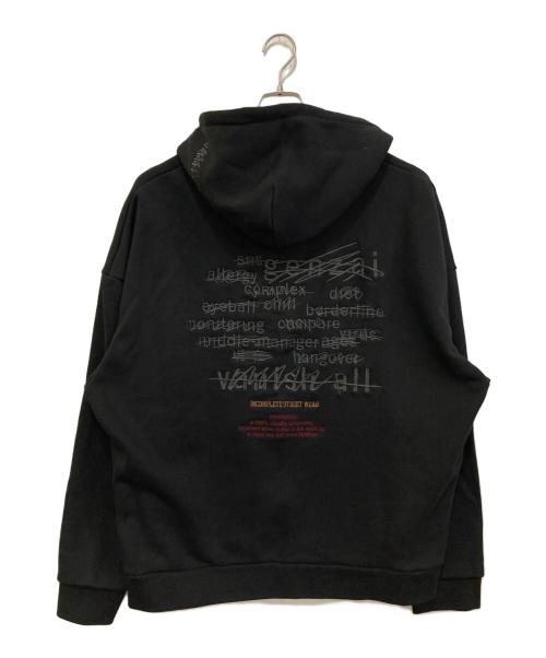 genzai（ゲンザイ）genzai (ゲンザイ) Zip Hoodie　GZ1062 ブラック サイズ:XLの古着・服飾アイテム