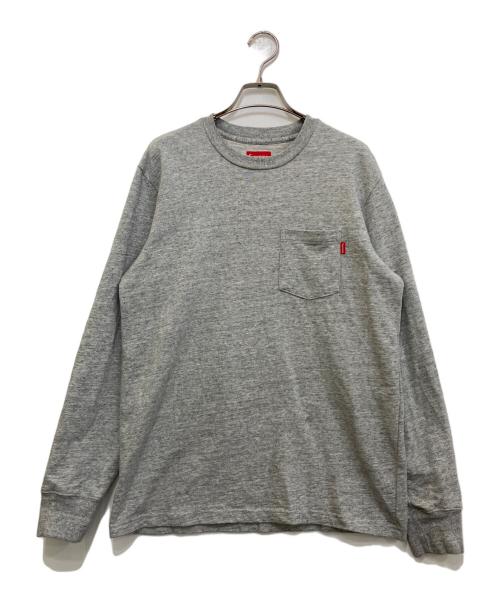 SUPREME（シュプリーム）SUPREME (シュプリーム) L/S Pocket Tee グレー サイズ:Sの古着・服飾アイテム
