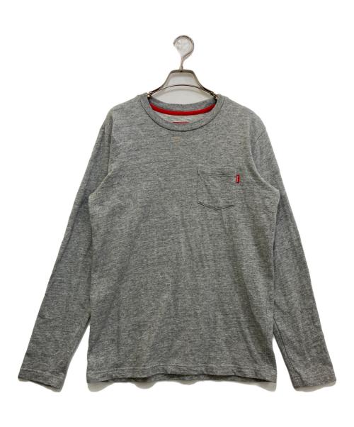 SUPREME（シュプリーム）SUPREME (シュプリーム) L/S Pocket Tee グレー サイズ:Sの古着・服飾アイテム