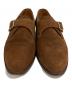 中古・古着 JOHN LOBB (ジョンロブ) スエードシングルモンクストラップシューズ ブラウン サイズ:5.5C：15000円