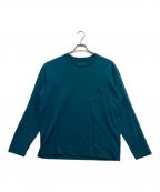 THE NORTH FACEザ ノース フェイス）の古着「ロングスリーブコンフォーティブベーシッククルー　NT12488R」｜グリーン