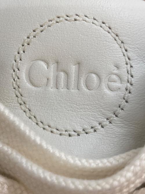 Chloe（クロエ）Chloe (クロエ) LAURENレザースニーカー ホワイト サイズ:37の古着・服飾アイテム
