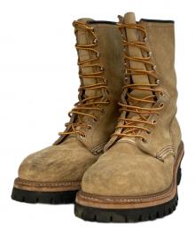 RED WING（レッドウィング）の古着「LOGGER BOOT/ロガーブーツ」｜ベージュ