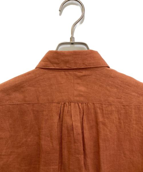 HAVERSACK（ハバーサック）HAVERSACK (ハバーサック) リネンシャツ ブラウン サイズ:Mの古着・服飾アイテム