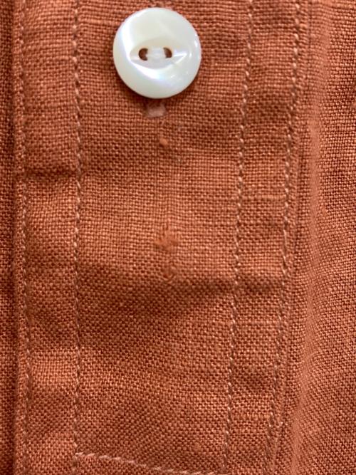HAVERSACK（ハバーサック）HAVERSACK (ハバーサック) リネンシャツ ブラウン サイズ:Mの古着・服飾アイテム