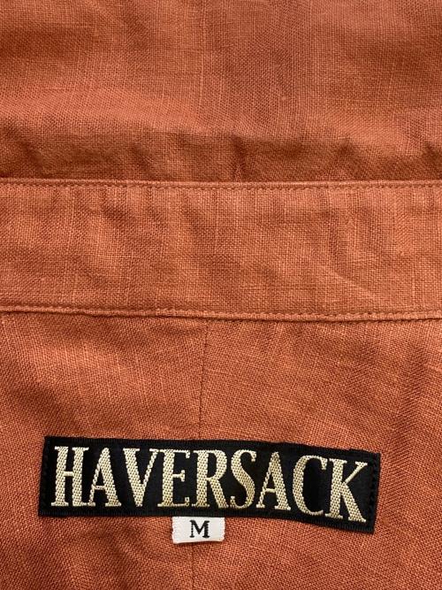 HAVERSACK（ハバーサック）HAVERSACK (ハバーサック) リネンシャツ ブラウン サイズ:Mの古着・服飾アイテム