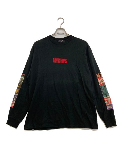Hysteric Glamour（ヒステリックグラマー）Hysteric Glamour (ヒステリックグラマー) プリントカットソー　02193CL06 ブラック サイズ:Lの古着・服飾アイテム