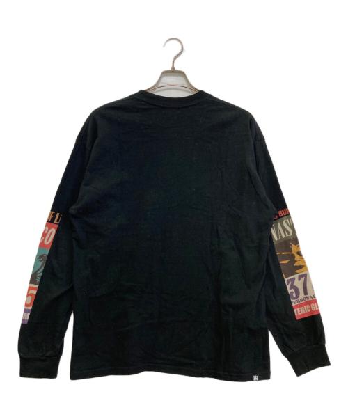 Hysteric Glamour（ヒステリックグラマー）Hysteric Glamour (ヒステリックグラマー) プリントカットソー　02193CL06 ブラック サイズ:Lの古着・服飾アイテム