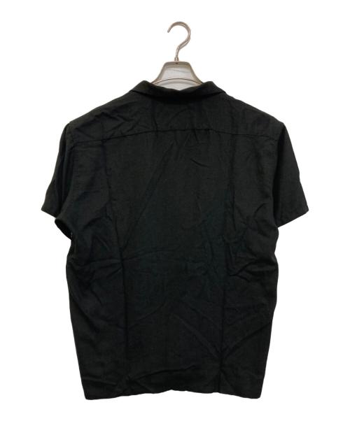 CALEE（キャリー）CALEE (キャリー) R/P PANEL PRINT ALOHA SH ブラック サイズ:Mの古着・服飾アイテム