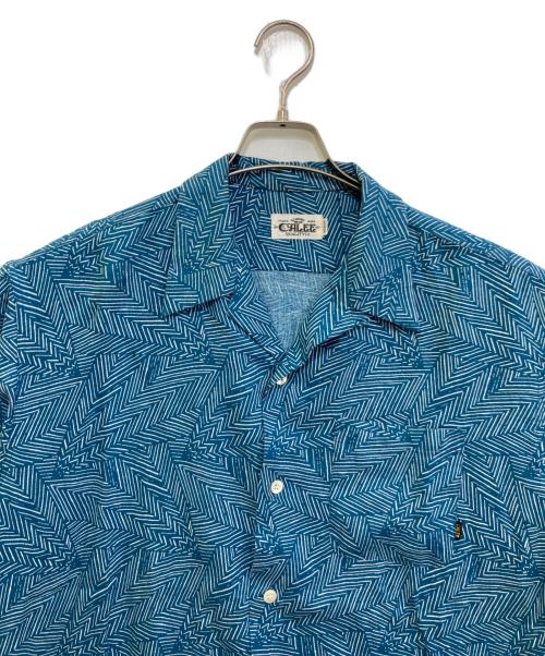 CALEE（キャリー）CALEE (キャリー) R/P GEOMETRIC PATTERN SH ネイビー サイズ:Mの古着・服飾アイテム
