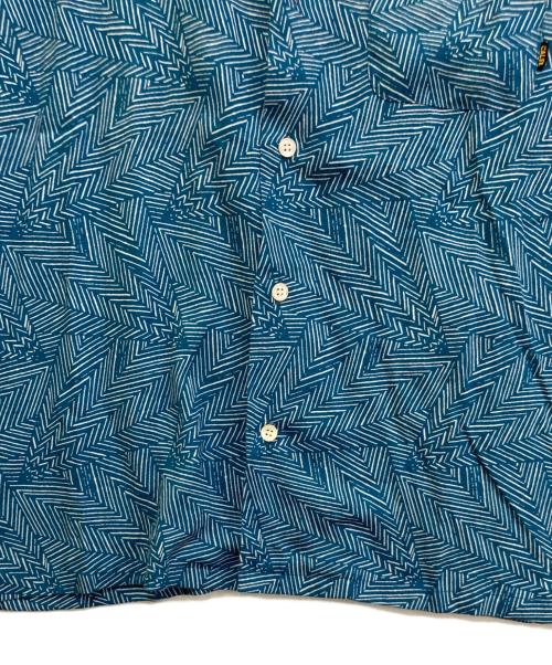 CALEE（キャリー）CALEE (キャリー) R/P GEOMETRIC PATTERN SH ネイビー サイズ:Mの古着・服飾アイテム