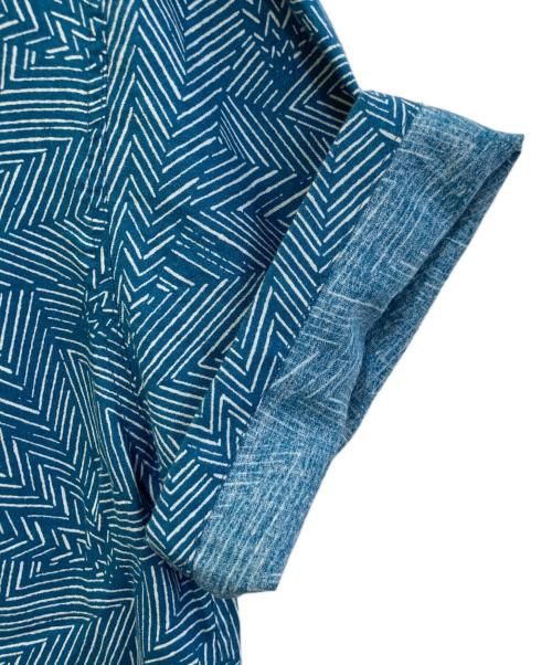 CALEE（キャリー）CALEE (キャリー) R/P GEOMETRIC PATTERN SH ネイビー サイズ:Mの古着・服飾アイテム