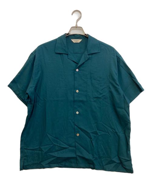 CALEE（キャリー）CALEE (キャリー) オープンカラーシャツ グリーン サイズ:Mの古着・服飾アイテム