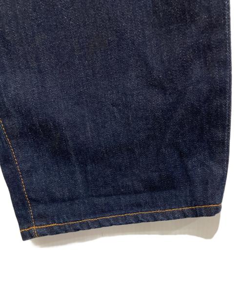 CUT-RATE（カットレイト）CUT-RATE (カットレイト) LEATHER COMBINATION DENIM PANTS インディゴ サイズ:Sの古着・服飾アイテム