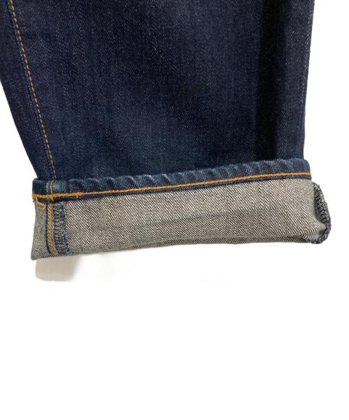 CUT-RATE（カットレイト）CUT-RATE (カットレイト) LEATHER COMBINATION DENIM PANTS インディゴ サイズ:Sの古着・服飾アイテム