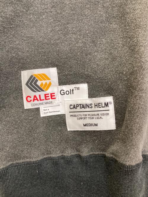 CALEE（キャリー）CALEE (キャリー) CAPTAINS HELM (キャプテンズヘルム) PLEASURE SEEKERS S/S SWEAT　CHG23-CL-T01 グレー サイズ:M 未使用品の古着・服飾アイテム