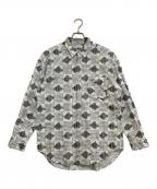 CALEEキャリー）の古着「AFRICAN CHECK PATTERN L/S SHIRT」｜ホワイト